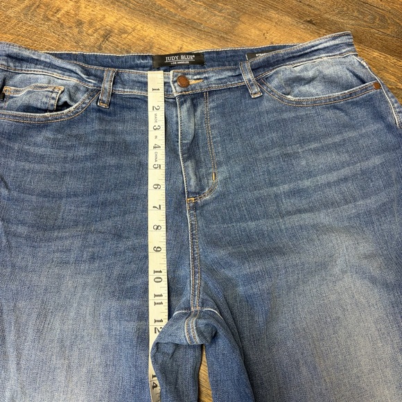 Judy Blue High Waist Straight Denim Jeans Womens 15/32 Stretch Blue JB8602 - Picture 3 of 9